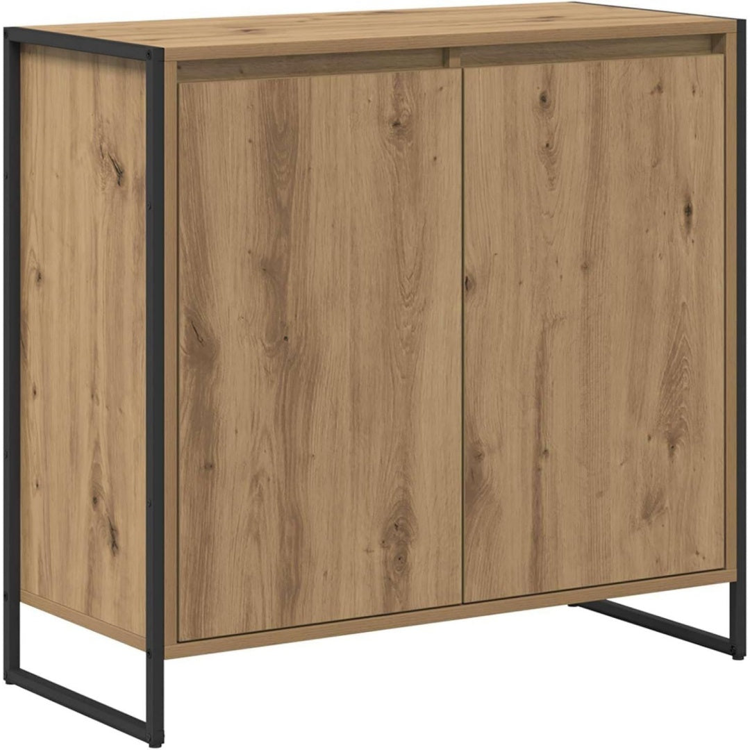 Sideboard mit einem Metallgestell, 2 Tueren und geschlossenem Stauraum