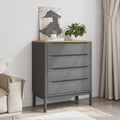 Holzbeine ergaenzen das Sideboard
