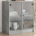 Sideboard mit den Massen 68 x 37 x 75.5 cm in Betongrau