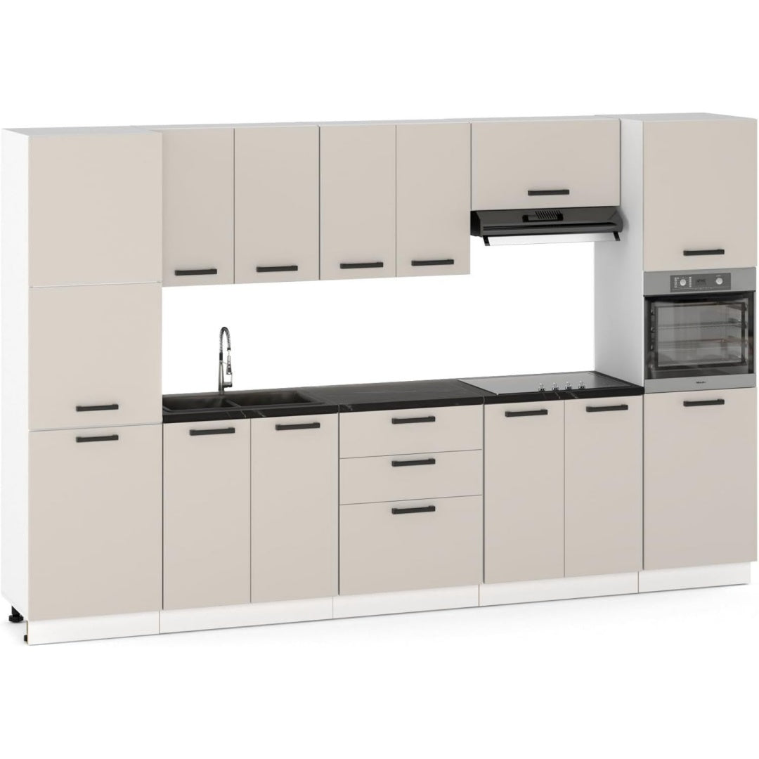 Die Gestaltung von dem Sideboard wird durch Kunststoff gepraegt