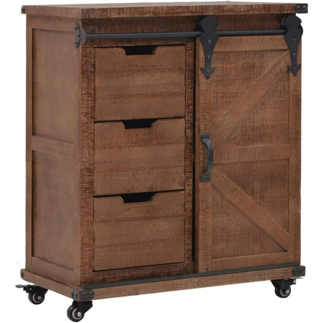 Sideboard aus Massivholz und Tannenholz