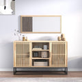 Sideboard aus Holzwerkstoff und Metall in Braun