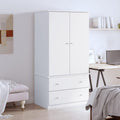 Kleiderschrank aus Massivholz und Kiefernholz