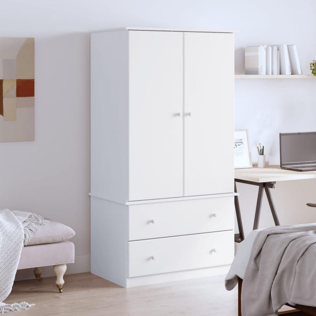Kleiderschrank aus Massivholz und Kiefernholz