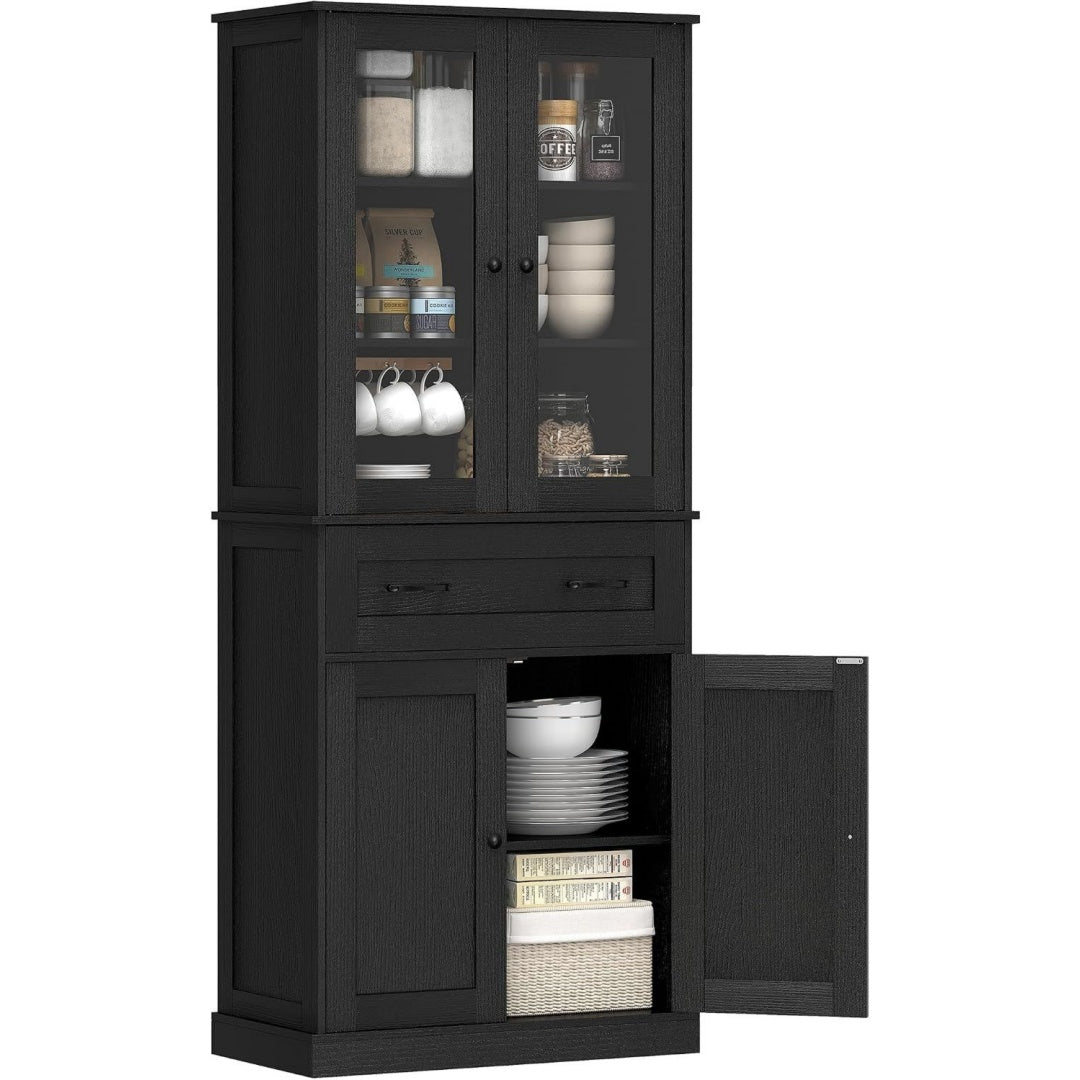 Sideboard aus Kunststoff mit Glastueren