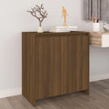 Sideboard aus Holzwerkstoff in Eichenbraun mit den Massen 70 x 41 x 75 cm