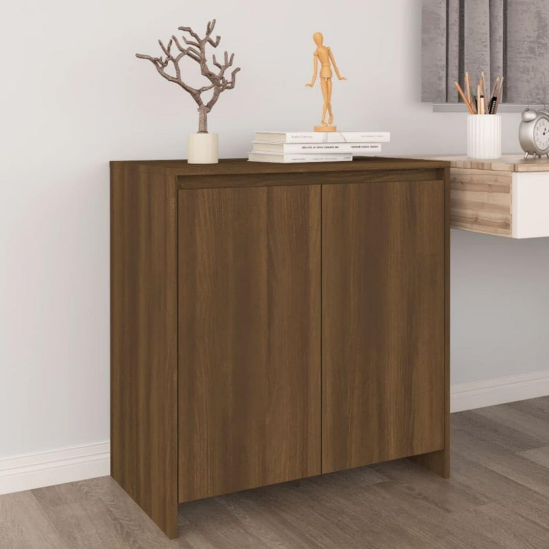 Sideboard aus Holzwerkstoff in Eichenbraun mit den Massen 70 x 41 x 75 cm