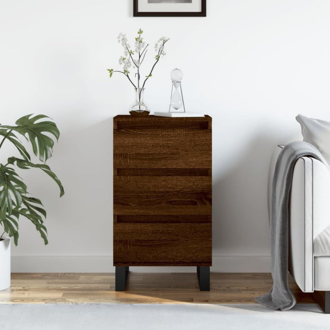 Sideboard aus Holzwerkstoff in Eichenbraun mit den Massen 40 x 35 x 70 cm