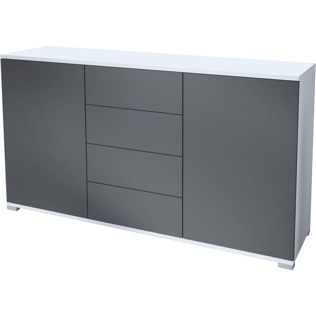 Sideboard mit 2 Tueren und grifflosen Fronten