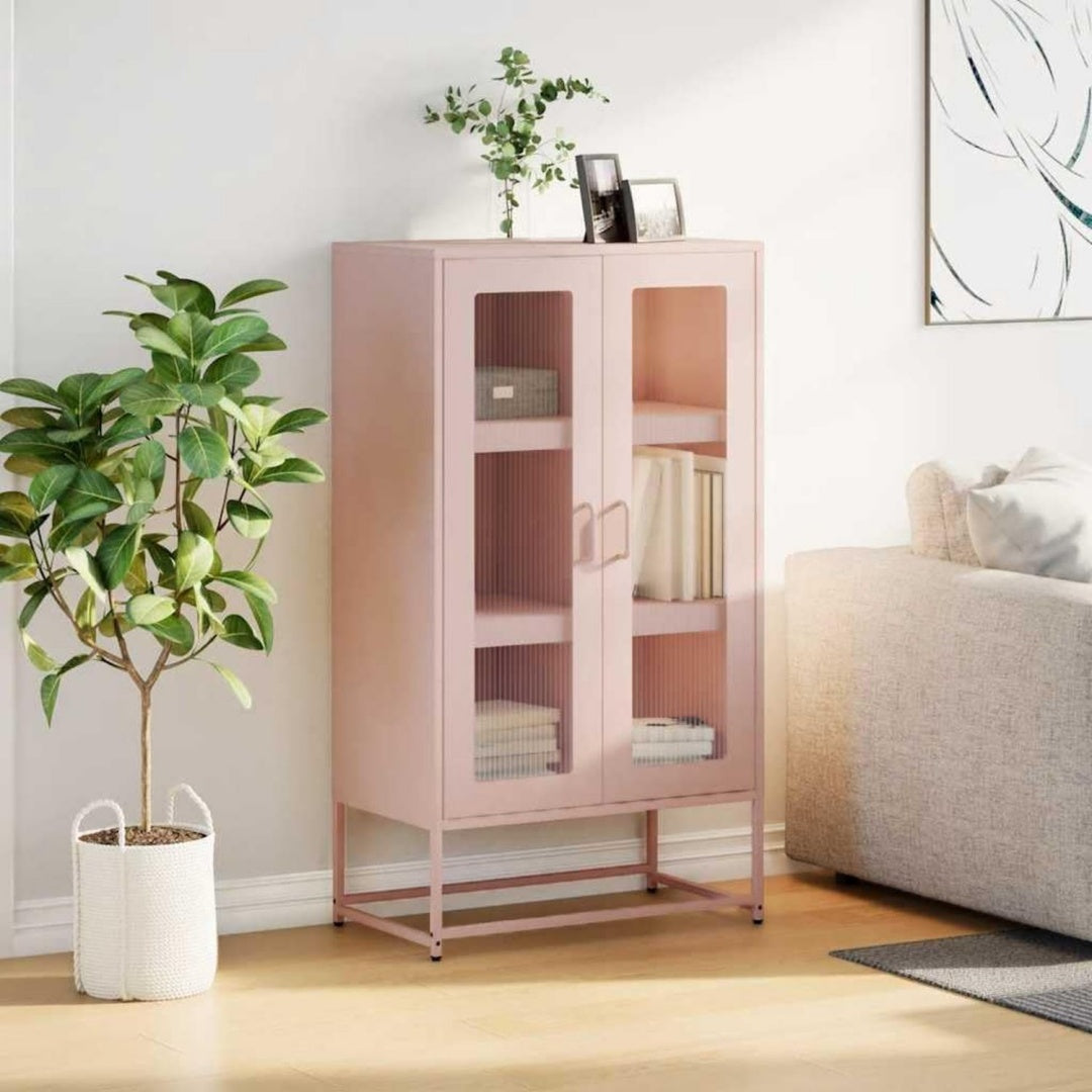Sideboard mit den Massen 68 x 39 x 123 cm in Rosa